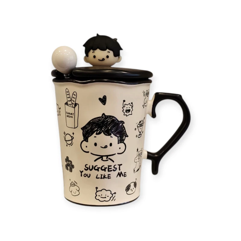 Oğlan uşağı rəsimli, qapaqlı fincan KPB-3026000964