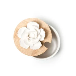 Saxlama qabı Hom-Me 100096, 8x8x11.6 sm, keramika, ağ Saxlama qabı Hom-Me 100096, 8x8x11.6 sm, keramika, ağ