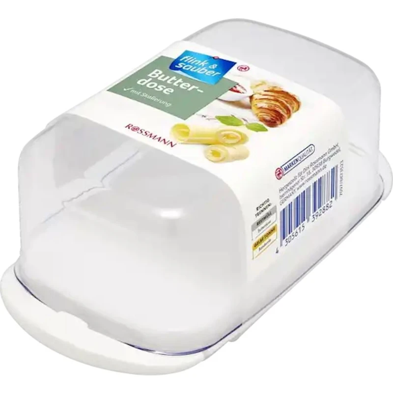 Масленка Flink & Sauber прямоугольник, пластик, Прозрачный Масленка Flink & Sauber прямоугольник, пластик, Прозрачный