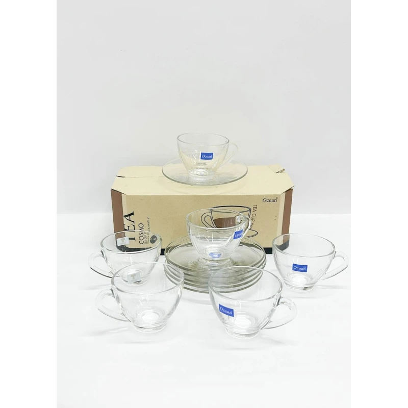 Набор чайный Ocean Cosmo, на 6 персон, 12 шт, 200 мл, прозрачный Набор чайный Ocean Cosmo, на 6 персон, 12 шт, 200 мл, прозрачный