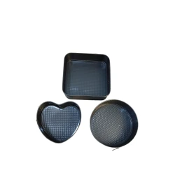 Набор форм для выпечки HMSD_K331, 27/26/21 см, черный