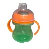 Бутылка для воды для младенцев и малышей Зелено-оранжевого цвета 210 мл