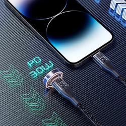 Кабель USB DUDAO L22C Type-C to Type-C, 1 м, Черный