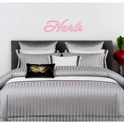 Yataq dəsti Narlı 000422, yorğan üzü 200x230 sm, mələfə 230x250 sm, yastıq üzü 50х70 sm, avro, satin, boz