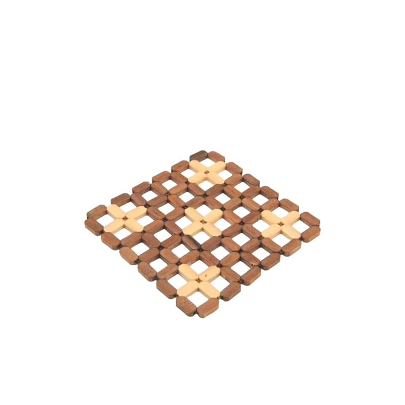 İsti əşyalar üçün sini HMSD_K574, 14x14 sm, qəhvəyi