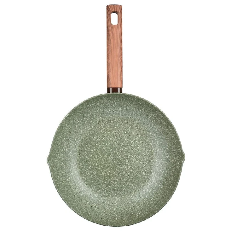 Сковорода-вок Werner Organic Forest Style 51456, 28 см, алюминий/бакелит, зеленый Сковорода-вок Werner Organic Forest Style 51456, 28 см, алюминий/бакелит, зеленый