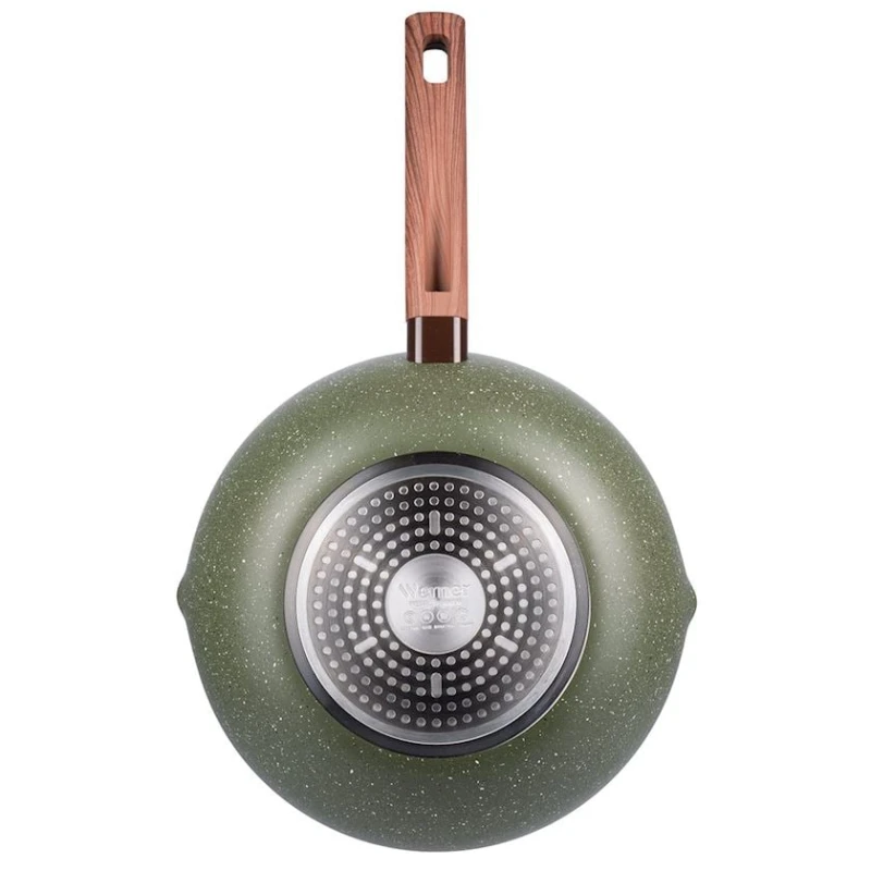 Сковорода-вок Werner Organic Forest Style 51456, 28 см, алюминий/бакелит, зеленый Сковорода-вок Werner Organic Forest Style 51456, 28 см, алюминий/бакелит, зеленый