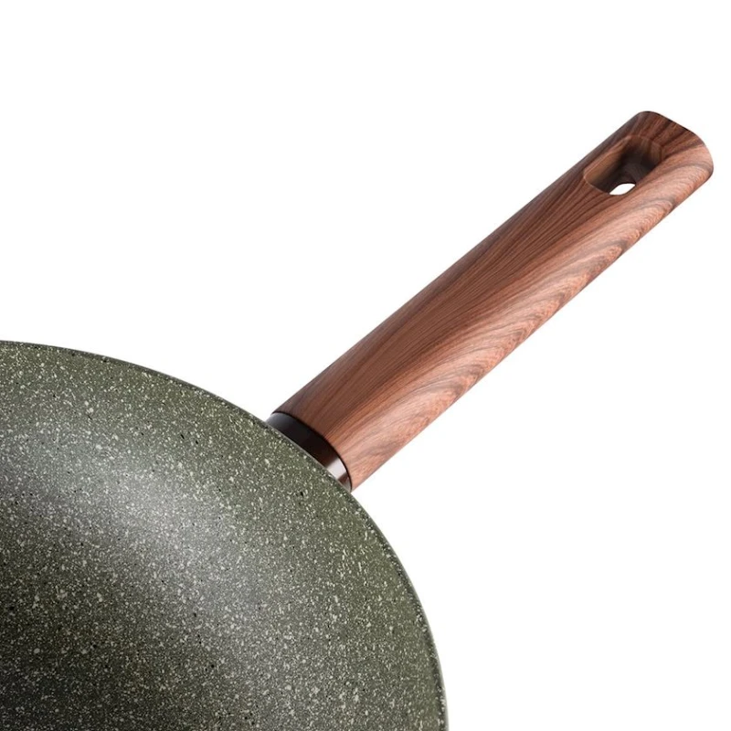 Сковорода-вок Werner Organic Forest Style 51456, 28 см, алюминий/бакелит, зеленый Сковорода-вок Werner Organic Forest Style 51456, 28 см, алюминий/бакелит, зеленый