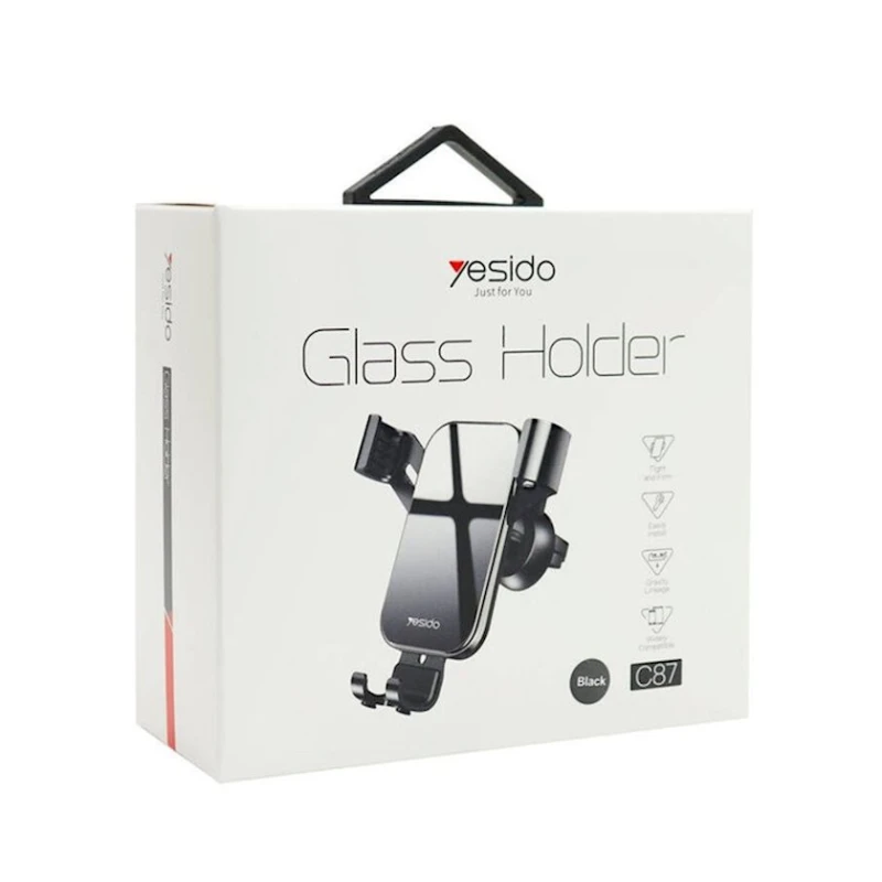Автомобильный держатель для телефона Yesido C87 Black Автомобильный держатель для телефона Yesido C87 Black