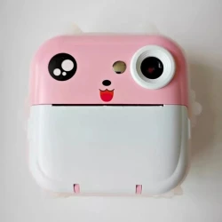 Фотоаппарат, пластик, розовый, 30х30 см Фотоаппарат, пластик, розовый, 30х30 см