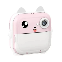 Фотоаппарат, пластик, розовый, 30х30 см Фотоаппарат, пластик, розовый, 30х30 см