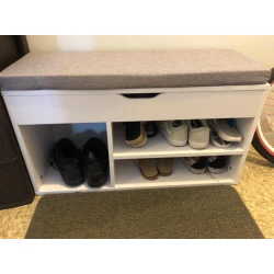 Тумба для обуви Art Mebel 49, ламинат, белый, 60х100х35 см