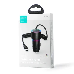 Автомобильное зарядное устройство Joyroom JR-CL24 Black