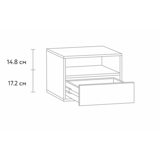 Тумба Nordik 12115561, ЛДСП, белый, 44x40x32 см Тумба Nordik 12115561, ЛДСП, белый, 44x40x32 см