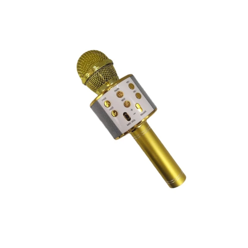 Беспроводной микрофон WS-858 Wireless Hifi Speaker Gold