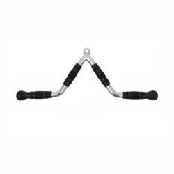 Trenajor üçün tutacaq WS0124Extended Tricep Bar, paslanmayan polad/rezin, 66.5 sm