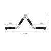 Trenajor üçün tutacaq WS0124Extended Tricep Bar, paslanmayan polad/rezin, 66.5 sm