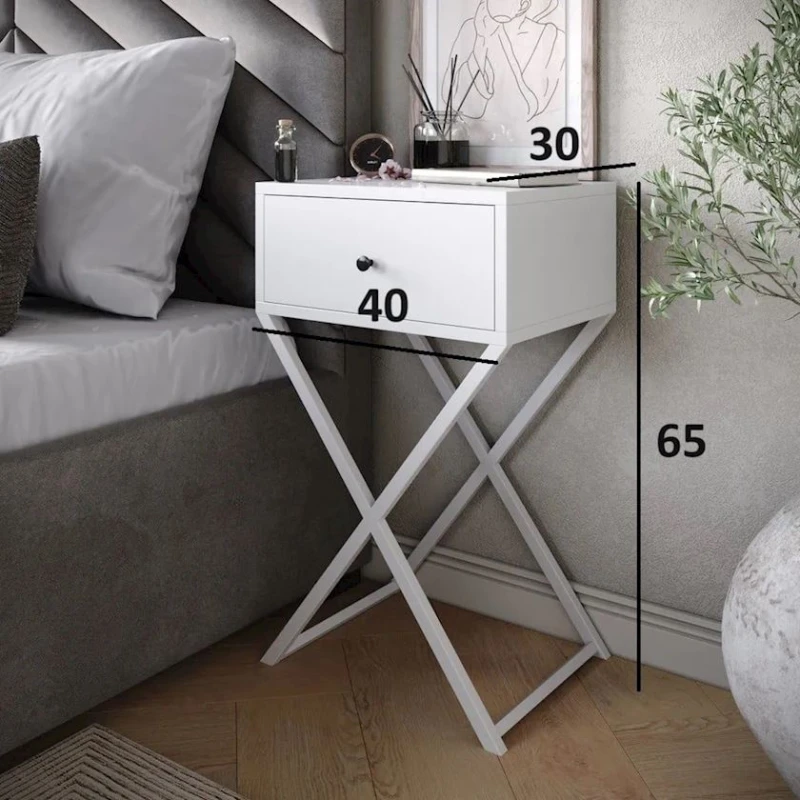 Тумба 3563_LoftValetWWhite, 40x30x65 см, белая