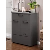 Комод, ЛДСП, серый, 73x30x75 см