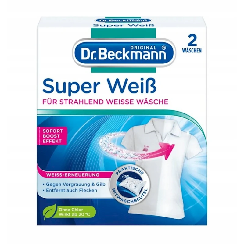 Супер отбеливатель Dr. Beckmann, 2x40 г Супер отбеливатель Dr. Beckmann, 2x40 г