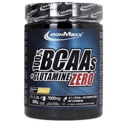 Аминокислоты IronMaxx 100% BCAA + Glutamine Zero Orange, 500 гр Аминокислоты IronMaxx 100% BCAA + Glutamine Zero Orange, 500 гр