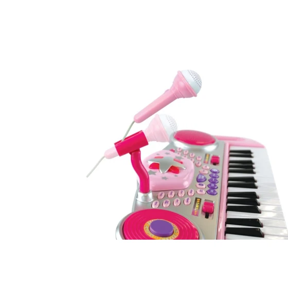 Детский синтезатор Winfat Keyboard Rock Star Set, пластик, с микрофоном, 45x10x60 см, 3+ лет Детский синтезатор Winfat Keyboard Rock Star Set, пластик, с микрофоном, 45x10x60 см, 3+ лет
