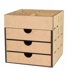 Dekorativ komod-orqanayzer Rosa Talent, 20.5х20.5х20 sm, MDF, 3 yeşik
