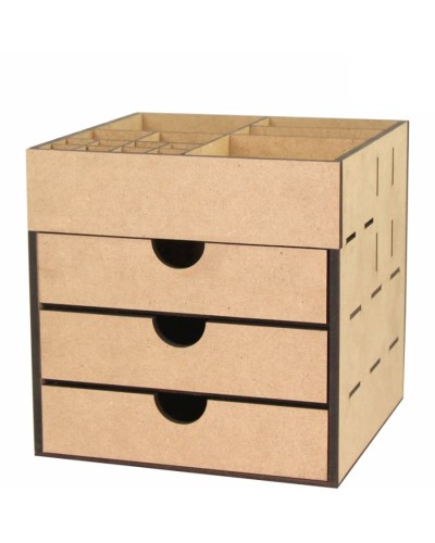 Dekorativ komod-orqanayzer Rosa Talent, 20.5х20.5х20 sm, MDF, 3 yeşik