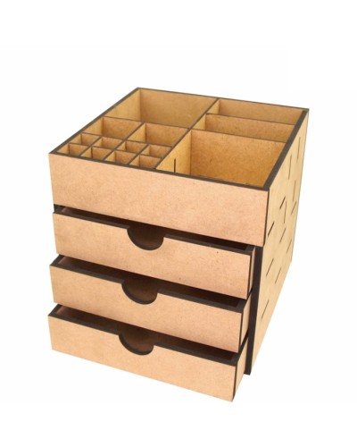 Dekorativ komod-orqanayzer Rosa Talent, 20.5х20.5х20 sm, MDF, 3 yeşik