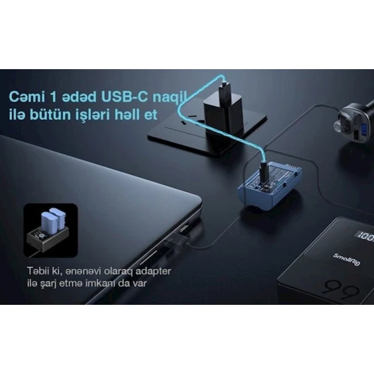 Kamera və işıqlar üçün batareya Smallrig NP-F550 EDC Kamera və işıqlar üçün batareya Smallrig NP-F550 EDC