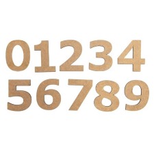 Hazırlamalar dəsti Rosa Talent Rəqəm „0“, 3 sm, MDF, 10 əd