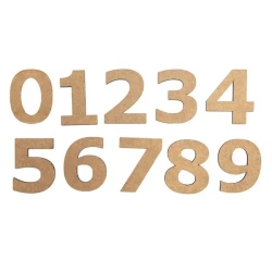 Набор заготовок Rosa Talent Цифра „0“, 3 см, МДФ, 10 шт