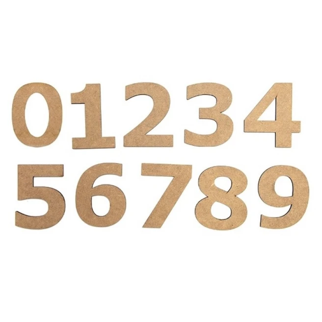 Набор заготовок Rosa Talent Цифра „0“, 3 см, МДФ, 10 шт