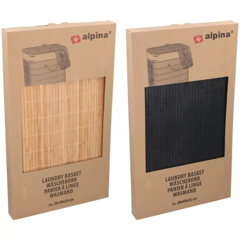Корзина для белья Alpina, 30x40x56 см, товар в ассортименте
