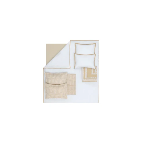 Комплект постельного белья Yataş Harlow Fall Winter, двуспальный с европростыней, пододеяльник 200х220 см, простыня 240x260 см, 4 шт наволочки 50х70 см, покрывало 230x240 см, плед 200х220 см, Hardal