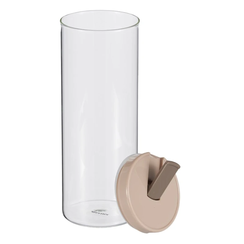 Емкость для хранения Werner Anzio 51941, стекло/пластик, прозрачная/бежевая, 1600 мл Емкость для хранения Werner Anzio 51941, стекло/пластик, прозрачная/бежевая, 1600 мл