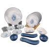 Набор для завтрака Keramika Mavi&Beyaz, на 4 персоны, 19 предметов, белый/голубой Набор для завтрака Keramika Mavi&Beyaz, на 4 персоны, 19 предметов, белый/голубой