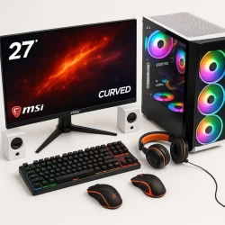 Компьютер MSI PC RTX 4060 с процессором i7-13700, 32 ГБ ОЗУ, 3 ТБ памяти, 250 Гц