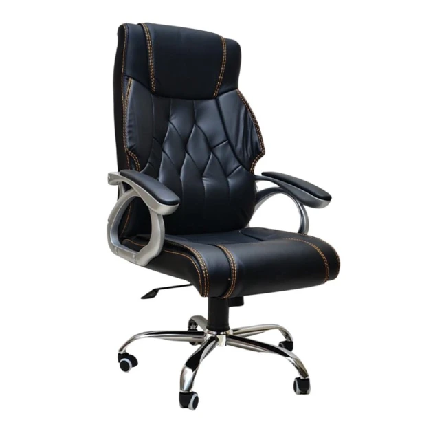 Кресло офисное B 837, 58x64x125 см, черное