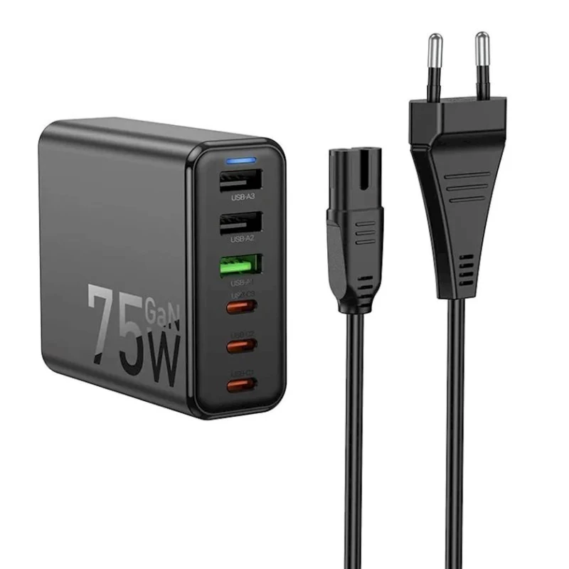 Зарядное устройство Hoco C133A 75W PD45W + QC3.0 EU Зарядное устройство Hoco C133A 75W PD45W + QC3.0 EU