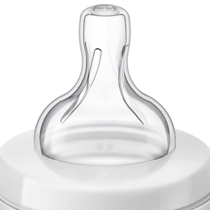 Бутылочка Philips AVENT Anti-colic SCY106/01, полипропилен/силикон, прозрачный, 330 мл, 3+ мес