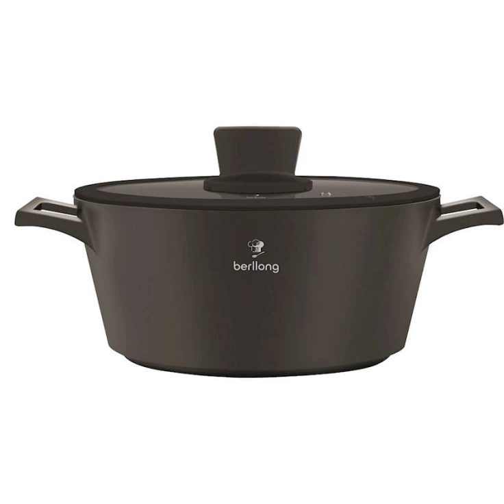 Кастрюля Berllong ZTW-P28, 5.2 л, черная Кастрюля Berllong ZTW-P28, 5.2 л, черная