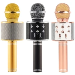 Микрофон для караоке WSTER WS-858, розовый