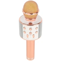 Микрофон для караоке WSTER WS-858, розовый