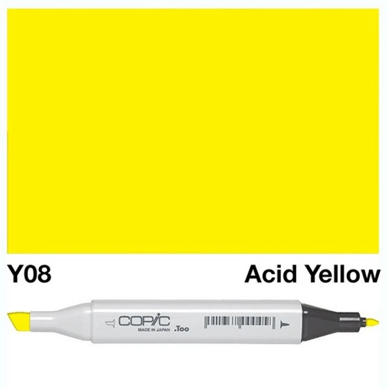 Текстовый маркер Copic Classic Y08, Acid Yellow