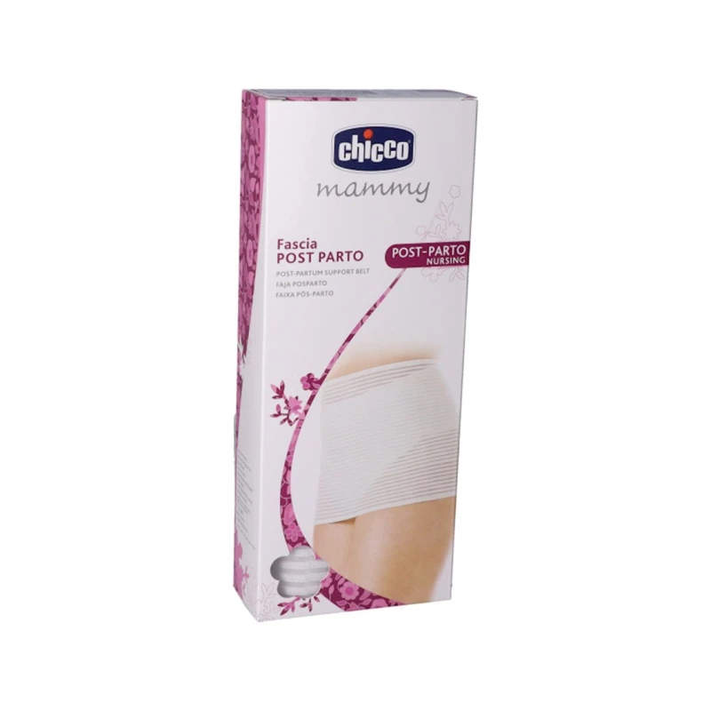 Бандаж пояс Chicco Fascia Post Parto послеродовый, регулируемый, M, белый