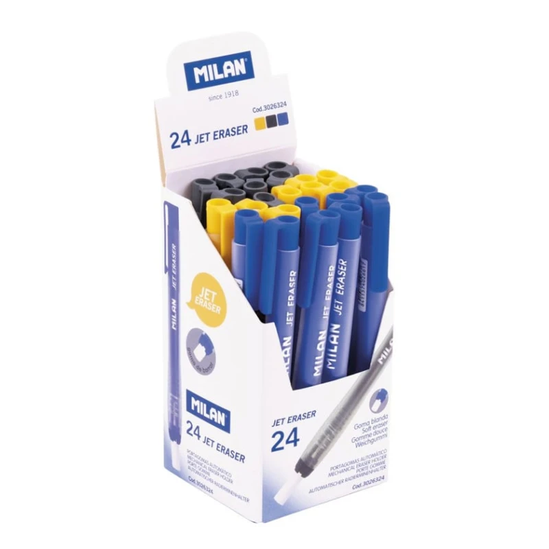Ластик Milan Jet Eraser, разные цвета