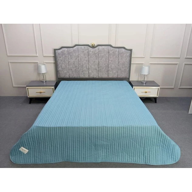 Örtük Pima Cotton SHA-00001207, 200x300 sm, bambuk, tünd mavi