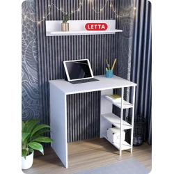 Письменный стол Marina 3563_LetSpringCStolSWhWh, ЛДСП-Loft, 75x50x75 см, белый Письменный стол Marina 3563_LetSpringCStolSWhWh, ЛДСП-Loft, 75x50x75 см, белый