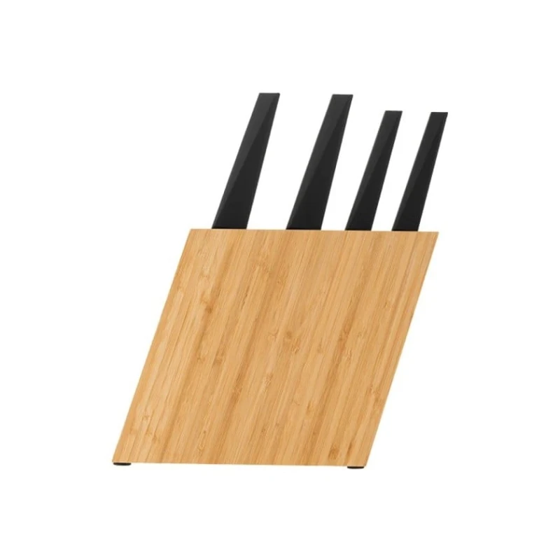 Bıçaq dəsti Emsan Black, paslanmaz polad, qara/qəhvəyi, 5 əşya